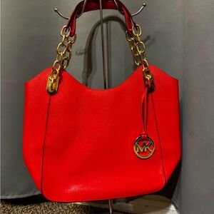 Michael Kors Lillie Clementine Saffiano Leather Bag